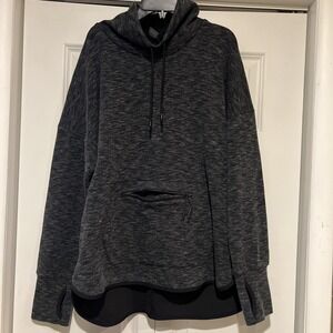 Champion C9 Women's XXL Long Sleeve Sweatshirt Top High Neck Pullover Thumbholes